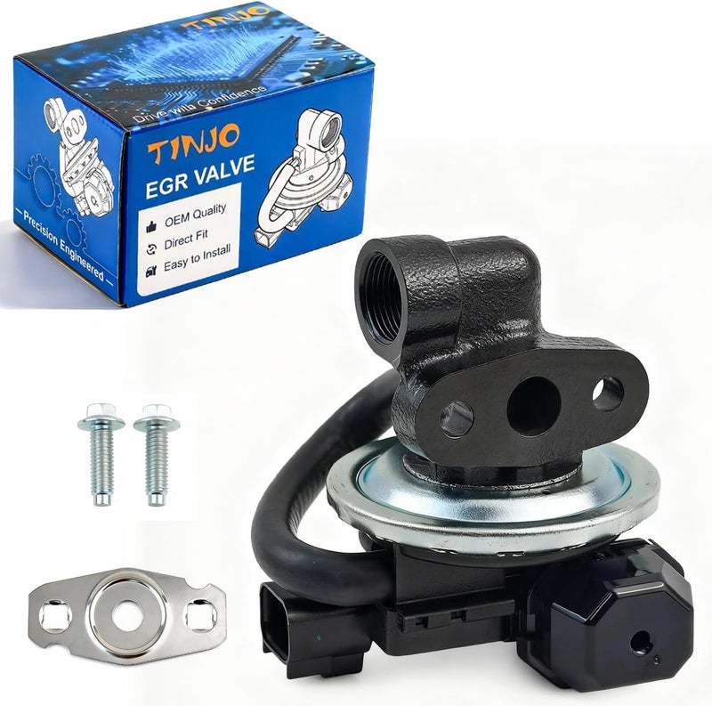 TINJO EGR Valve EGV1045 Fits for Ford 2005-2010 Mustang Base, EGR Valve Exhaust Gas Recirculation Valves Replace OE 226704 706219 2134449 19236280 2EGR0034 4F1970 5R3Z9D475AA 5R3Z9D475CA 5R3Z9D475DA CX2054 - Image 1